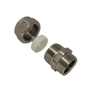 Pex Metal Boru Bağlantı Rekoru Ø15 x 1/2 Dış Dişli