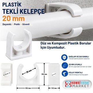 Plastik Tekli Kelepçe 20 mm