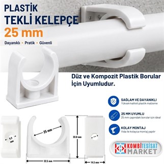 Plastik Tekli Kelepçe 25 mm