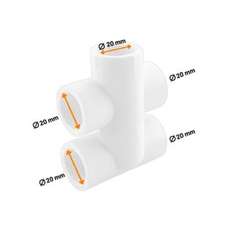 Pprc Bypass Plastik Te 20x20 mm
