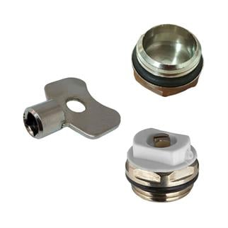 Radayatör Purjör Üçlü Seti (Radyatör Kör Tapası-Purjör Anahtarı-Purjor Tapası)