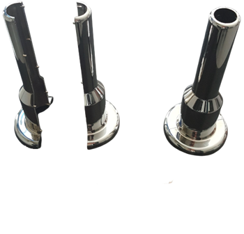 Radyatör Pex Boru Gizleme Aparatı-Krom