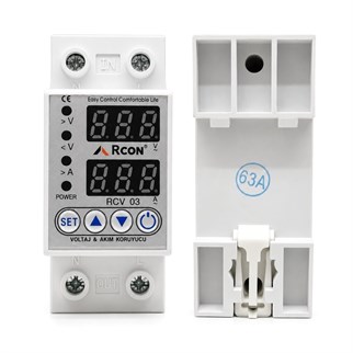 Rcon RCV 03 Akım ve Voltaj Korumalı Monofaze 63A Sigorta