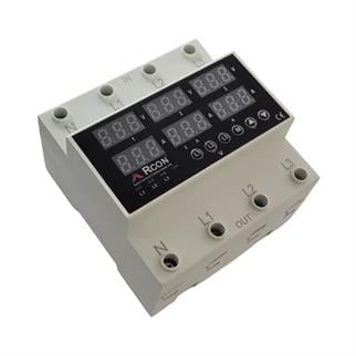 Rcon RCV05 Ayarlanabilir 3 Faz Voltaj ve Akım Koruma Rölesi