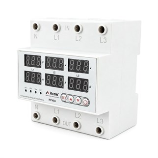 Rcon RCV04 Trifaze Akım ve Voltaj Korumalı Sigorta 63A