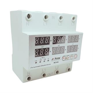 Rcon RCV04 Trifaze Akım ve Voltaj Korumalı Sigorta 63A