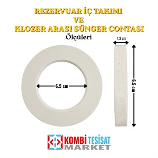 Rezervuar ve Klozet Arası Sünger Contası