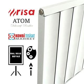 Risa Atom 600x1000-10 Dilim Alüminyum Radyatör Beyaz