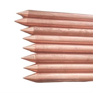 Saf Bakır Topraklama Çubuğu-80 cm 12 mm-Klemens Dahil