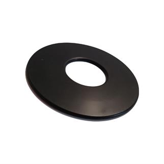 Sanica Gömme Rezervuar Tahliye Contası 26x70 mm Düz Siyah