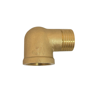 Sarı Pirinç Kuyruklu Dirsek 1/2