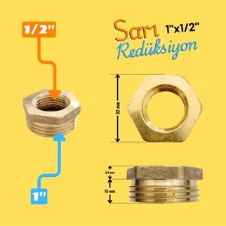 Sarı Redüksiyon 1x1/2