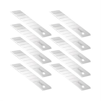 SGS Maket Bıçağı Yedeği 18mm 0.50mm Kalın Keskin Yedek Uç 10lu Paket