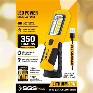 SGS 350 Lümen Şarjlı Led Fener