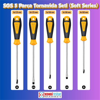 SGS 5 Parça Tornavida Seti (Soft Series)