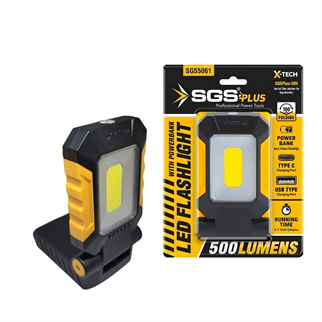 SGS Akü Uyumlu Katlanabilir Led Fener 20V 500 Lümen (Akü Hariç)