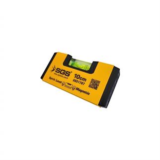 SGS Alüminyum Mıknatıslı Mini Su Terazisi 10 cm