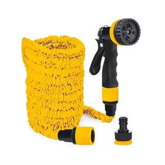 SGS Bahçe Sulama Hortum Seti 7 Fonksiyonlu Tabanca ve 5-15 Metre Uzayan Hortum