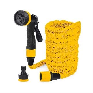 SGS Bahçe Sulama Hortum Seti 7 Fonksiyonlu Tabanca ve 5-15 Metre Uzayan Hortum