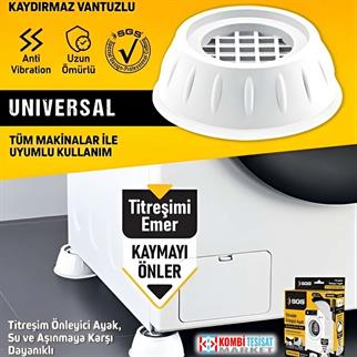 Sgs Çamaşır Makinesi Titreşim Ve Ses Önleyici Kaydırmaz Ayak 4 Lü Set