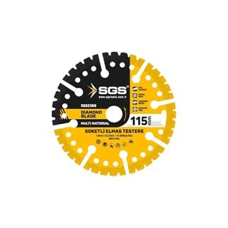 SGS2360-SGS Çok Amaçlı Elmas Kesme Diski 115 mm (Multi-Material)