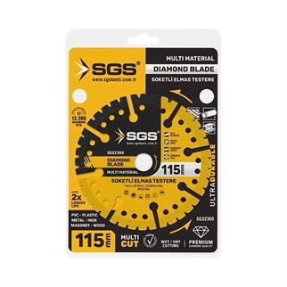 SGS Çok Amaçlı Elmas Kesme Diski 115 mm (Multi-Material)