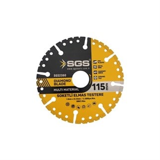 SGS Çok Amaçlı Elmas Kesme Diski 115 mm (Multi-Material)