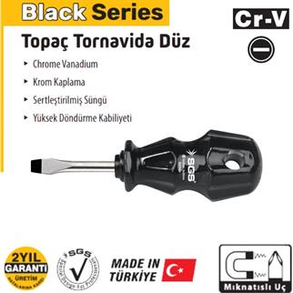 SGS Düz Topaç Tornavida 6x35 (Black Series)