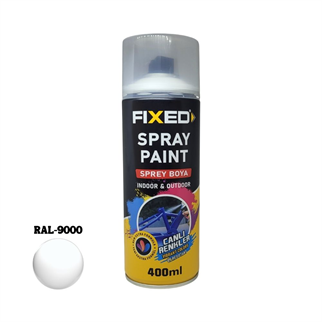F3201-SGS Fixed Akrlik Sprey Boya - Parlak Beyaz (RAL9000) 320 gr 400 ml