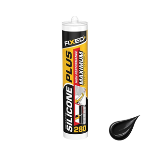 F280S-SGS Fixed Genel Amaçlı Siyah Silikon 280 Gr