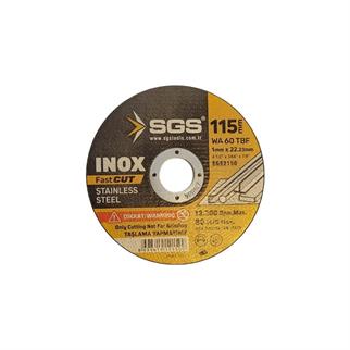 Sgs Inox Metal Kesme Taşı 115x1.0x22mm