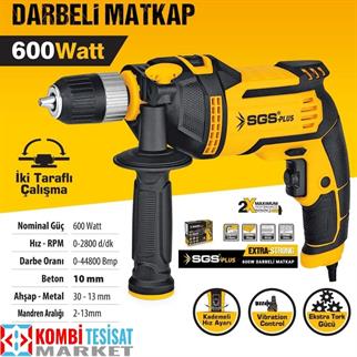 SGS Kırıcı-Delici Matkap 600 Watt