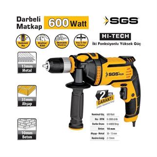 SGS Kırıcı-Delici Matkap 600 Watt