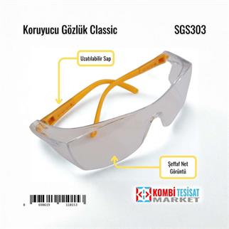 SGS Koruyucu Gözlük Classic (Şeffaf)