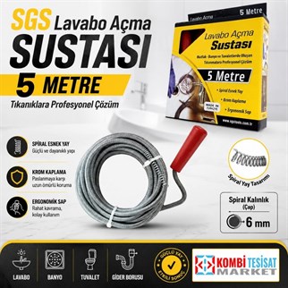 SGS Lavabo Açma Sustası 5 Metre