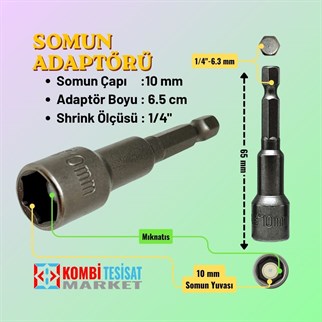 SGS Manyetik Somun Adaptörü 10x65 mm