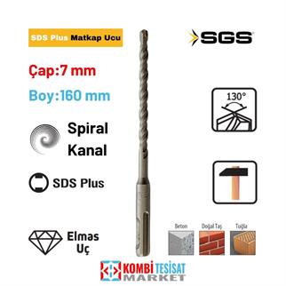 SGS Matkap Ucu Sds Plus 7x160 mm