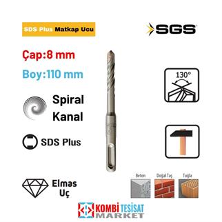 SGS Matkap Ucu Sds Plus 8x110 mm