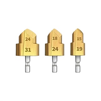 SGS Pprc Boru Genişletme ve Havşa Açma Matkap Uç Seti 3 Parça