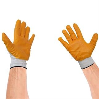 Sgs Sarı Nitril Kaplama Örme Eldiven Speed-10