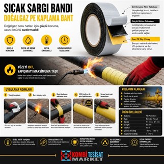 Sıcak Sargı Bandı -Doğalgaz PE Kaplama Bant