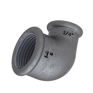 Siyah Dirsek Redüksiyon 1x3/4 - Oransal DN25xDN20