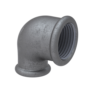 Siyah Dirsek Redüksiyon 1x3/4 - Oransal DN25xDN20