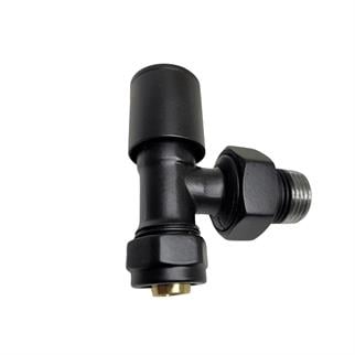 Siyah Havlupan Vanası Pex Köşe-1/2x16 mm