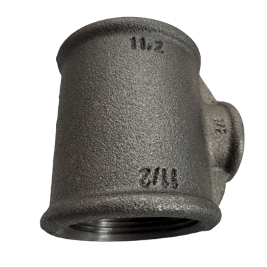 Siyah İnegal Te 11/2x1/2x11/2-DN40x15x40