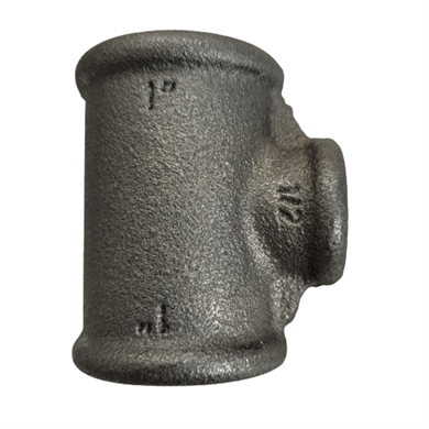 Siyah İnegal Te 1x1/2x1 - DN25x15x25