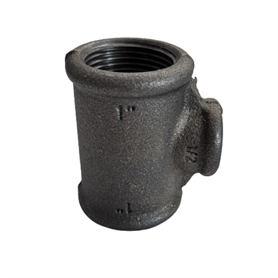 Siyah İnegal Te 1x1/2x1 - DN25x15x25