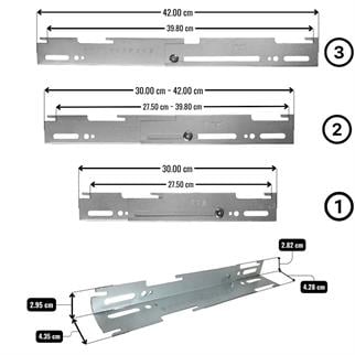 Teleskopik Ayarlı Radyatör Konsolu 50-60-90 cm