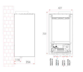 Termodinamik Elektrikli Kombi DEK 18 kw