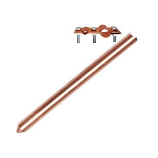 Topraklama Çubuğu Bakır Kaplama 10 mmx75 cm